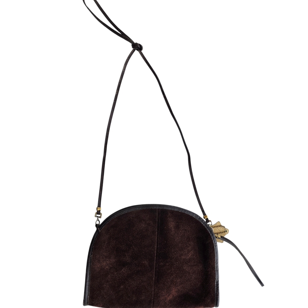 Vintage ETRA Brown Suede & Leather Women's Bag - Picture 4 of 8